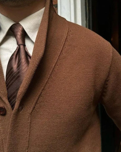 Sebastian | Burgundy Button Cardigan