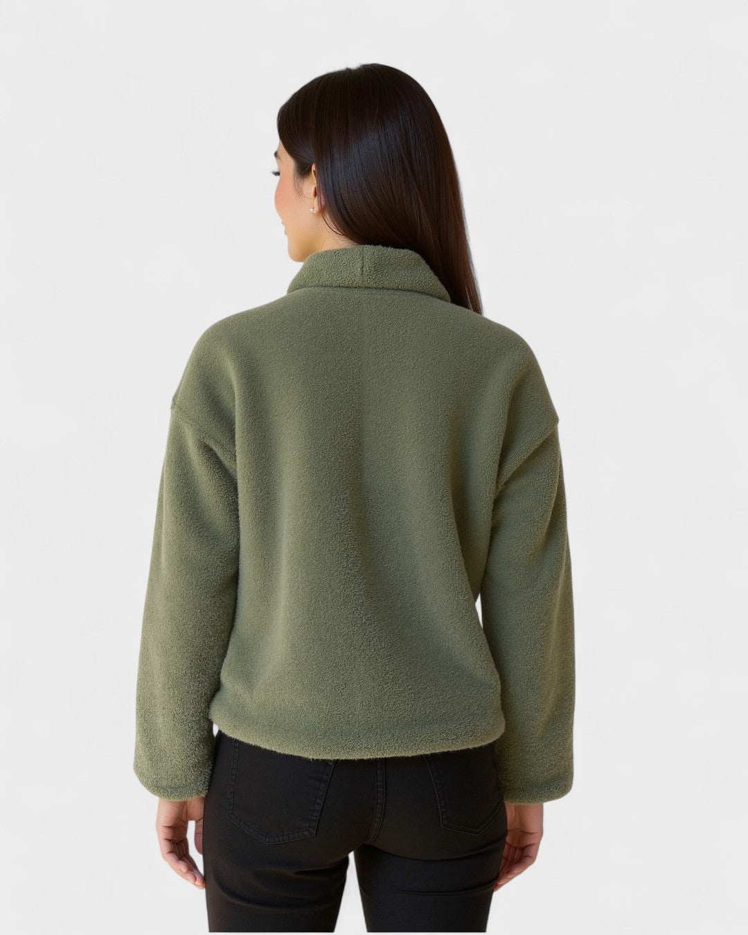 Selina | Mustard Fleece Jacket