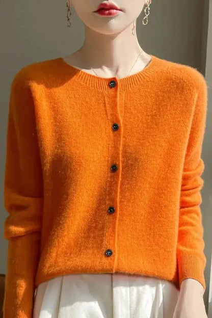 Shelley | Lime Button Cardigan