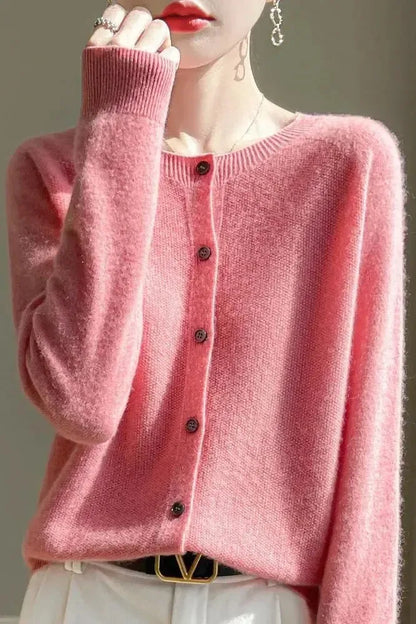Shelley | Lime Button Cardigan