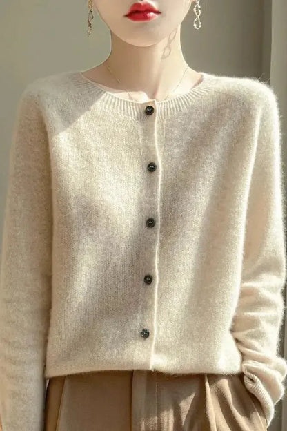 Shelley | Lime Button Cardigan