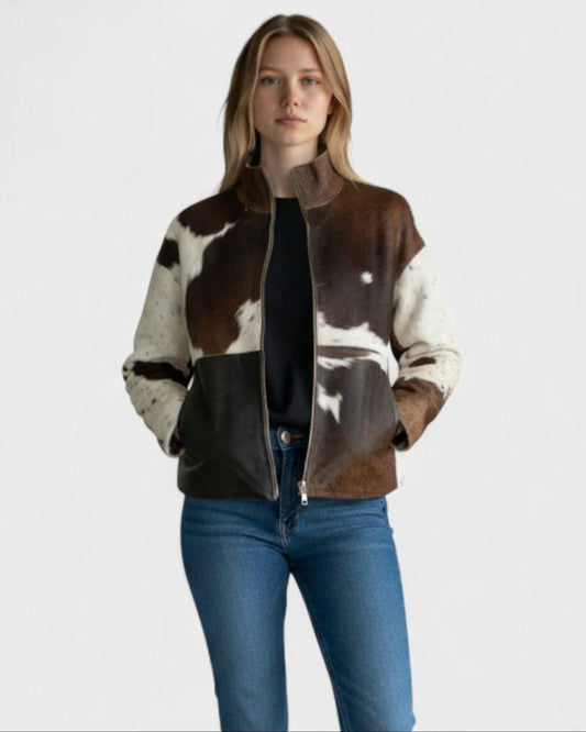 Shelley | Cow-Print Jacket