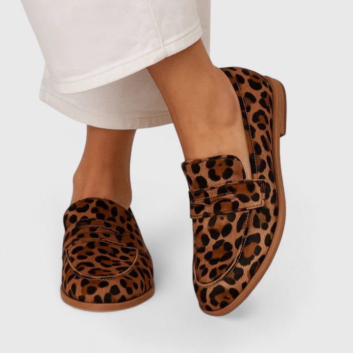 Shelley | Soft Leopard Print Loafers