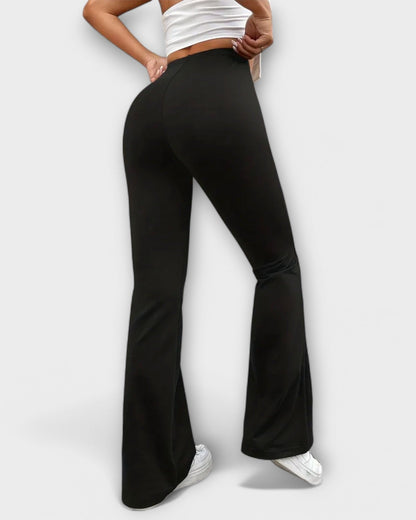 Serena | Black Flared Trousers