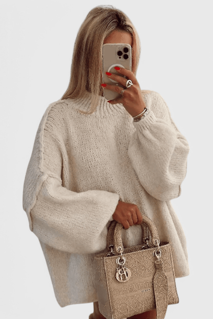 Celeste | Black Oversized Knit Jumper
