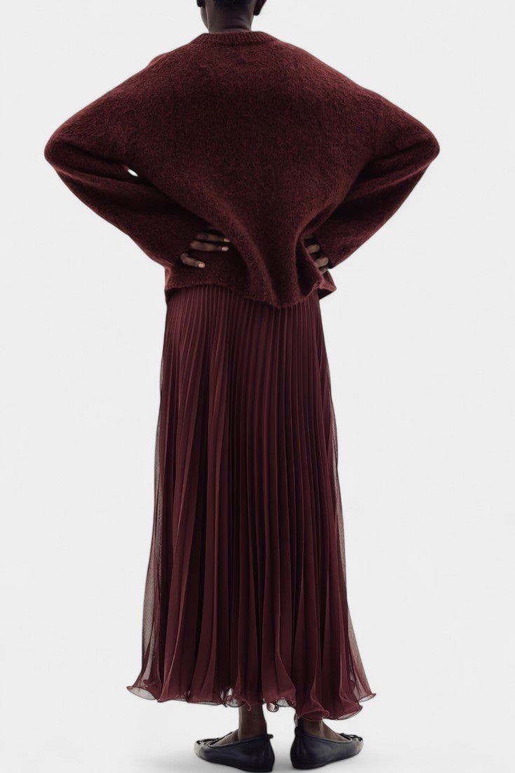 Celeste | Pleated Knit Top & Skirt Set