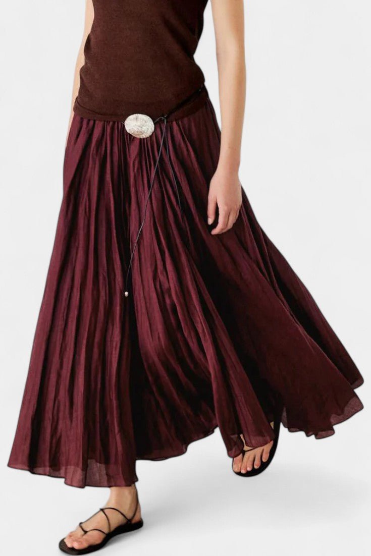 Celeste | Pleated Knit Top & Skirt Set