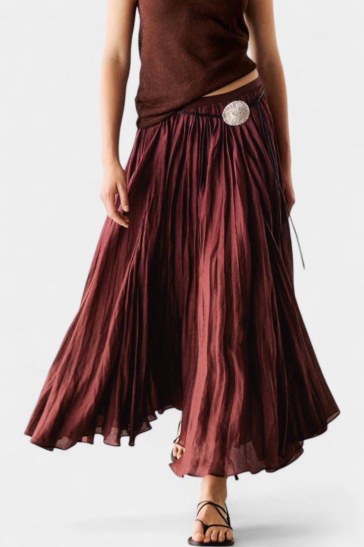 Celeste | Pleated Knit Top & Skirt Set