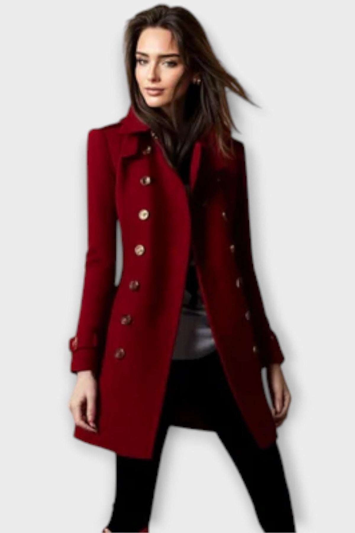 Sheena | Cobalt Double-Breasted Coat