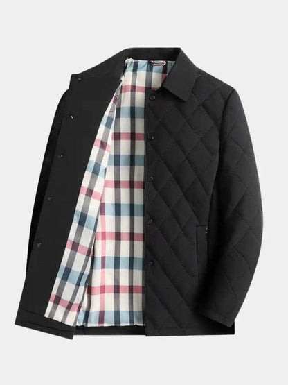 Simon | Quilted Check-Lined Jacket