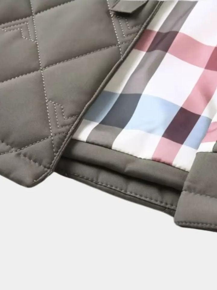 Simon | Quilted Check-Lined Jacket