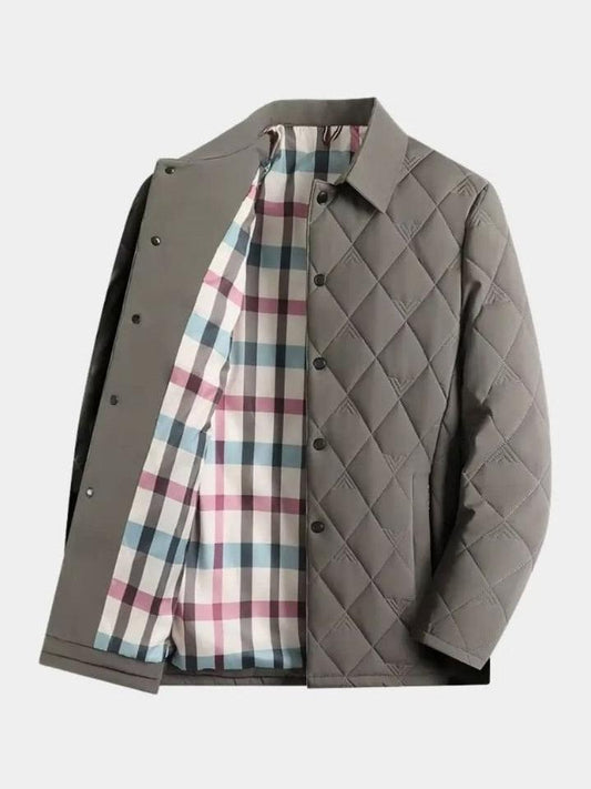 Simon | Quilted Check-Lined Jacket