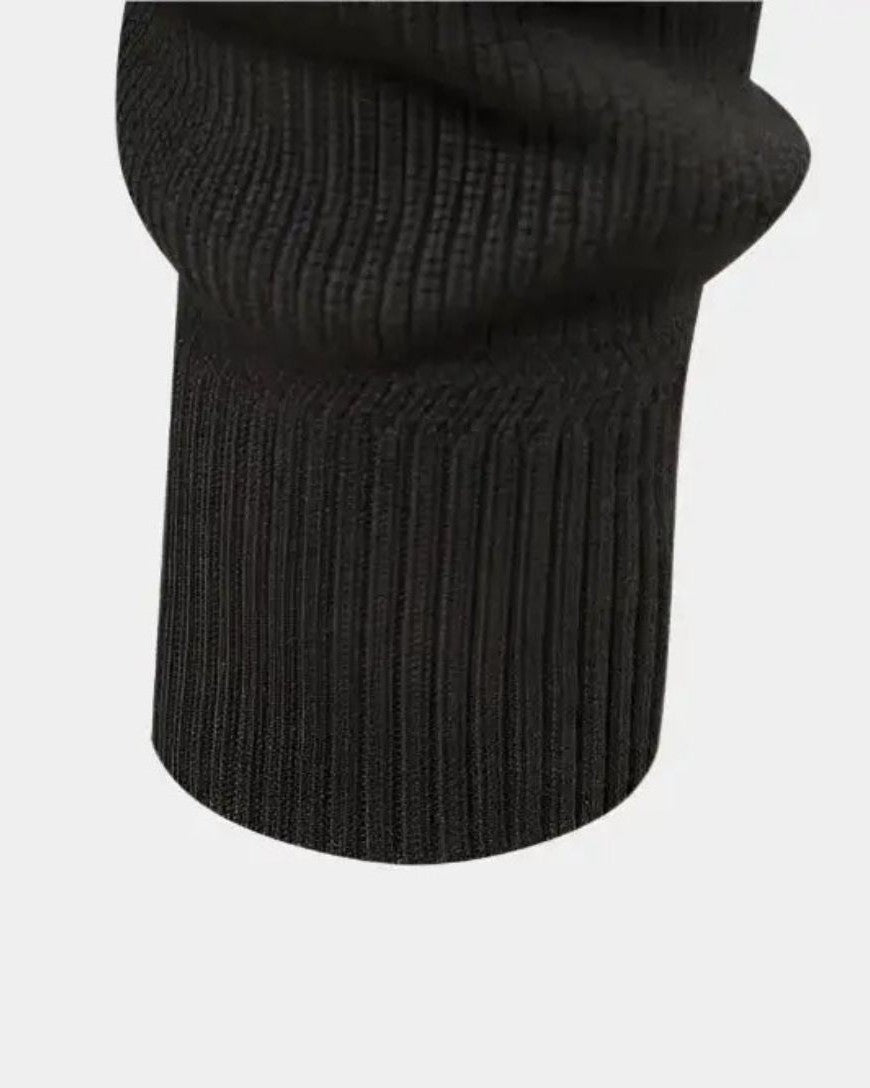 Simon | Colour-Block Zip-Front Knit Jacket