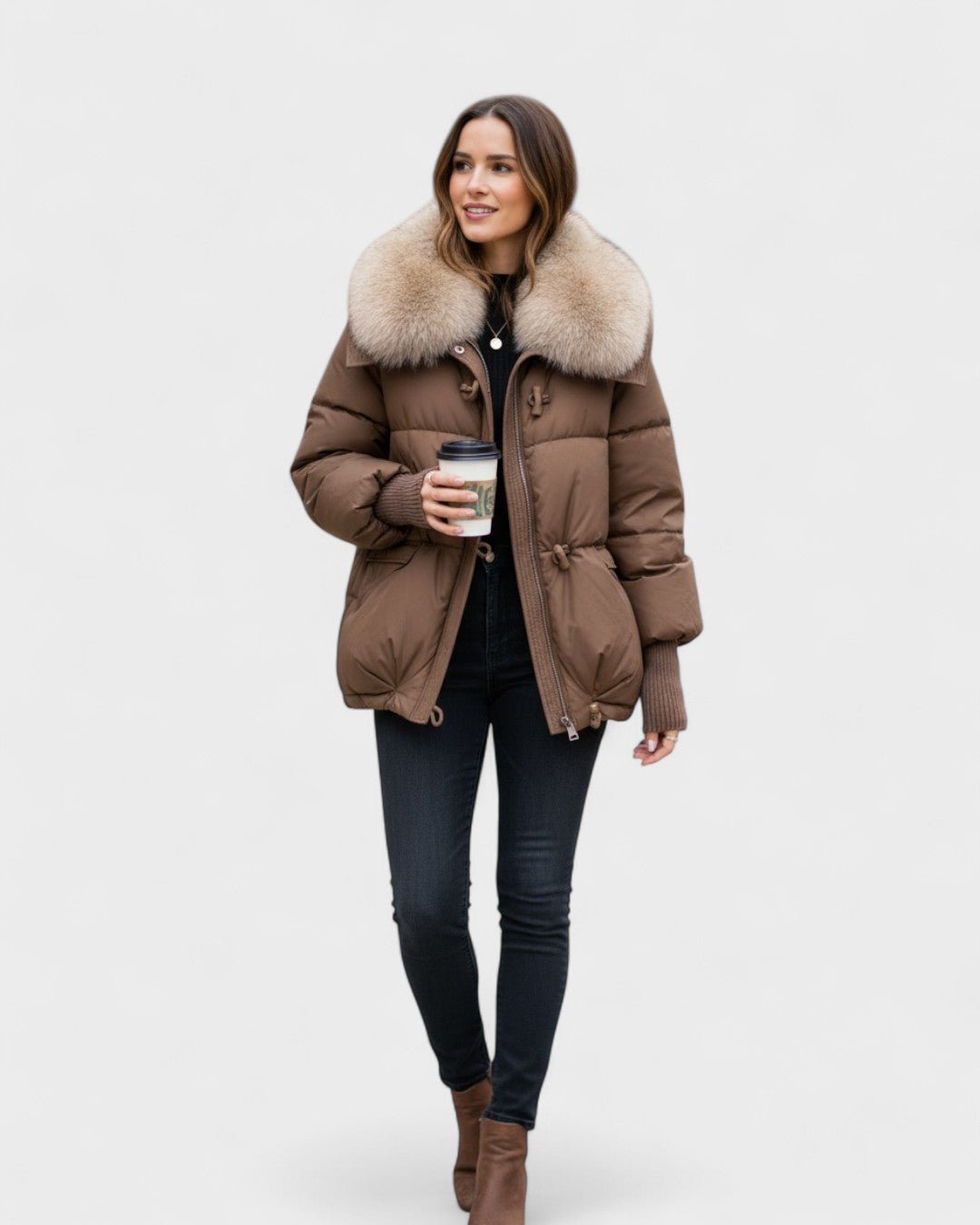 Sofia | Faux-Fur Collar Puffer Coat