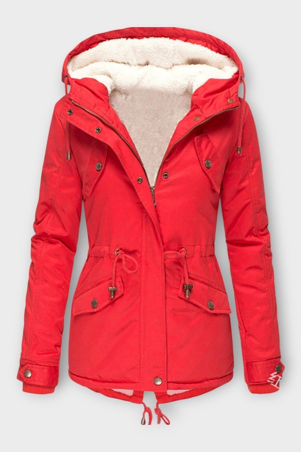 Sofia | Black Hooded Drawstring Jacket