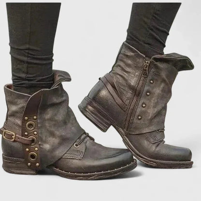 Sophie | Vintage Buckle Ankle Boots