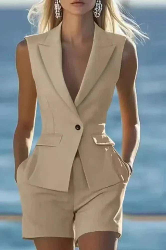 Susie | Peplum Waistcoat & Trouser Set