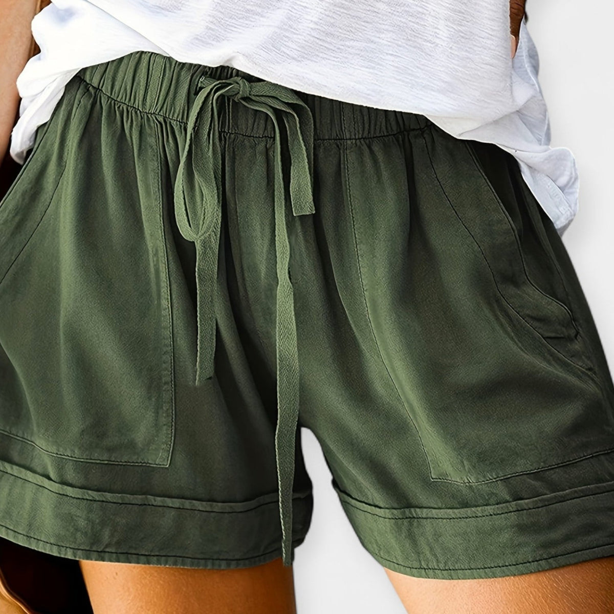 Susie | Drawstring Utility Shorts