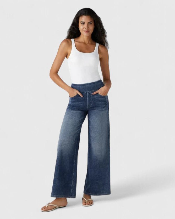 Sandy | Light-Wash Wide-Leg Jeans