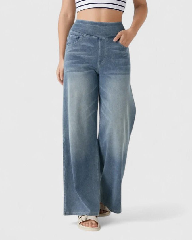 Sandy | Light-Wash Wide-Leg Jeans