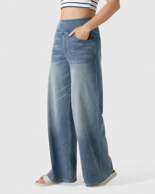 Sandy | Light-Wash Wide-Leg Jeans