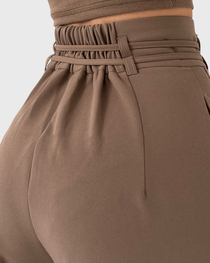 Sophie | Chocolate Wide-Leg Trousers