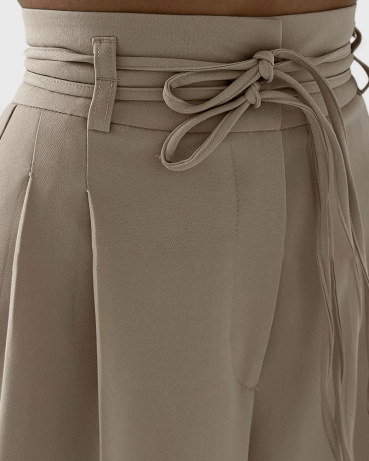 Sophie | Chocolate Wide-Leg Trousers