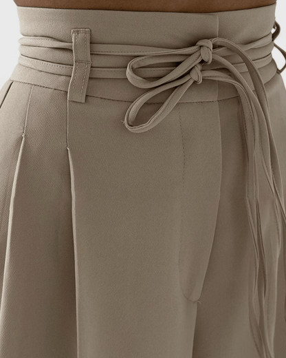 Sophie | Chocolate Wide-Leg Trousers