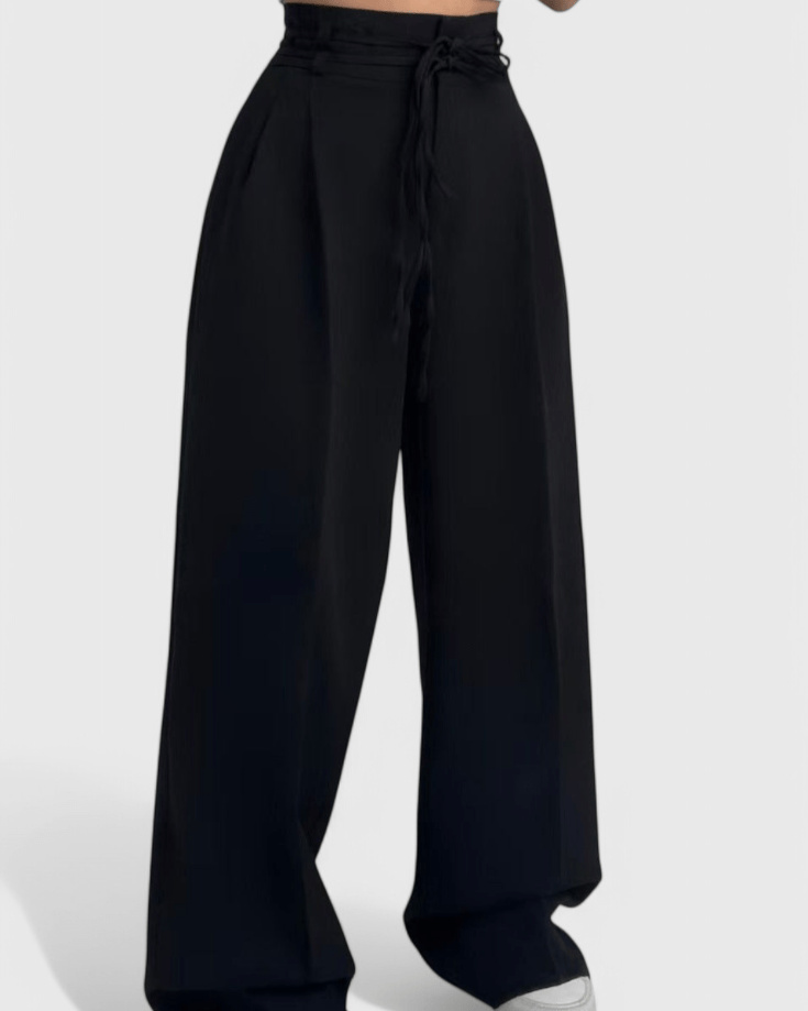 Sophie | Chocolate Wide-Leg Trousers