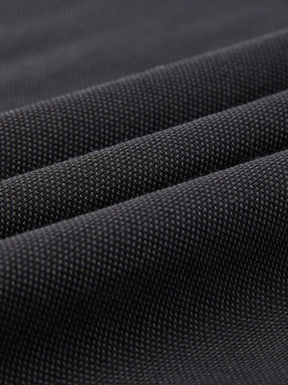 Steven | Black Zip-Collar Polo