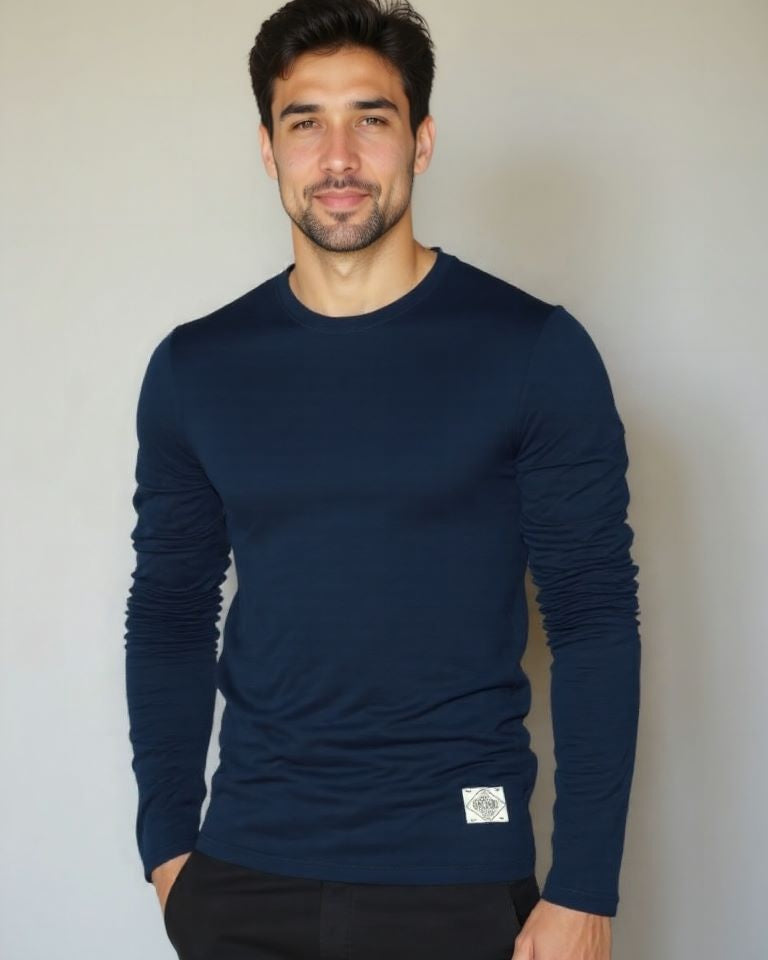 Steven | Navy Crew-Neck Jumper