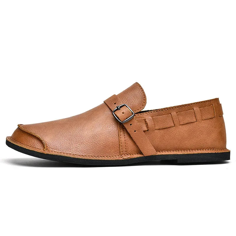 John | Buckle Leather Loafers
