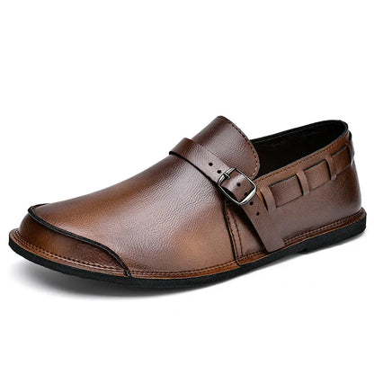 John | Buckle Leather Loafers