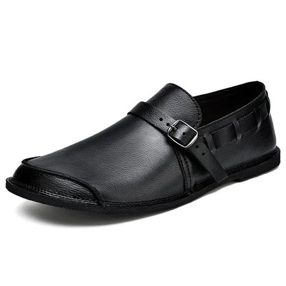 John | Buckle Leather Loafers