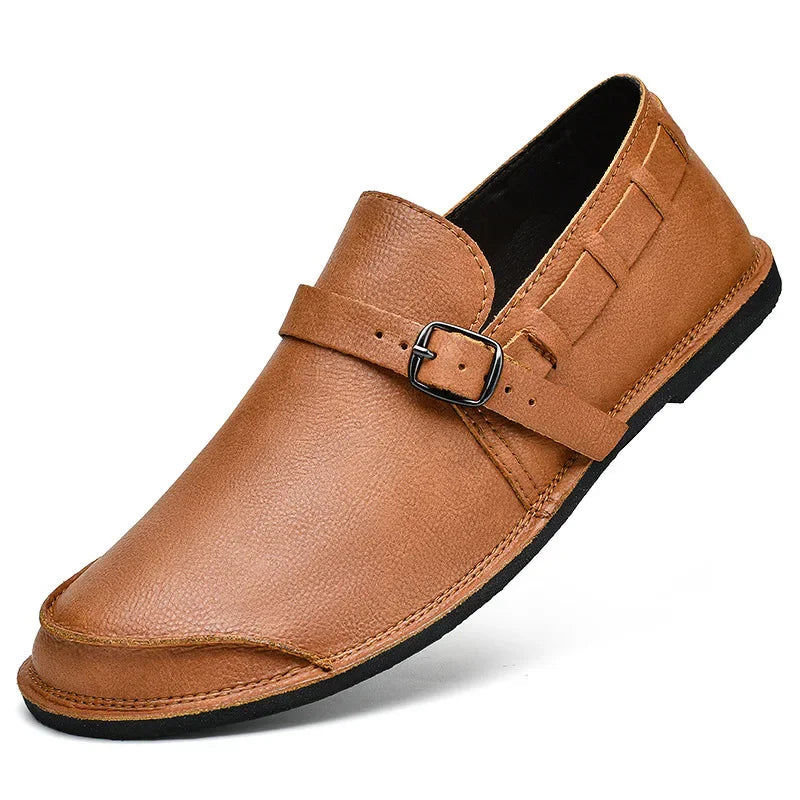 John | Buckle Leather Loafers
