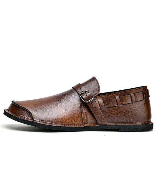 John | Buckle Leather Loafers