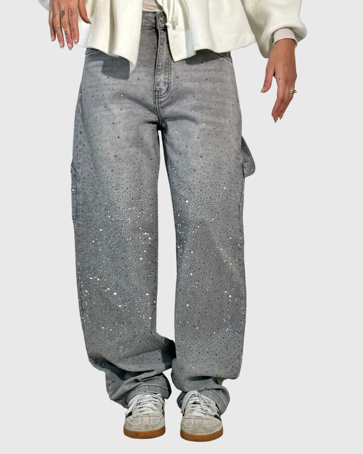 Stella | Embellished Relaxed Jeans