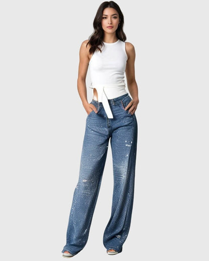 Stella | Embellished Relaxed Jeans
