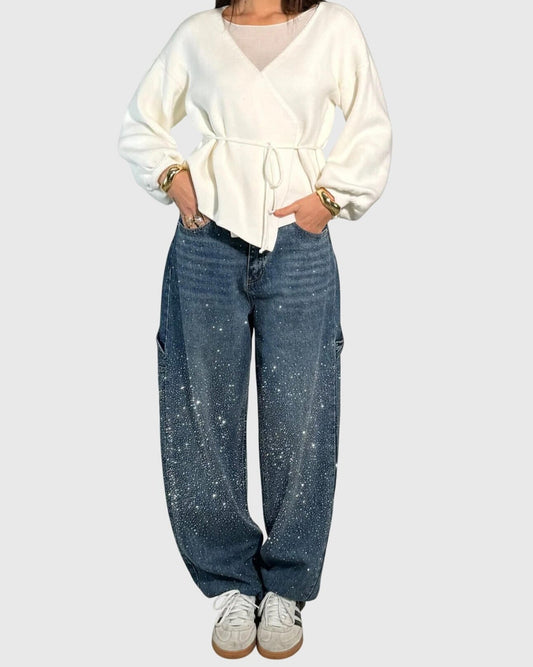 Stella | Embellished Relaxed Jeans