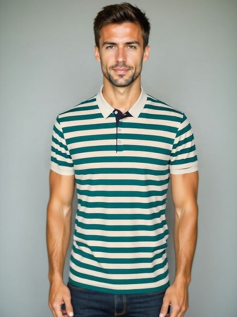 Spencer | Striped Summer Polo Shirt