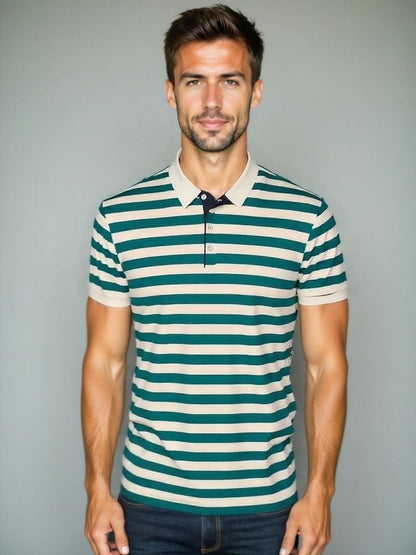 Spencer | Striped Summer Polo Shirt