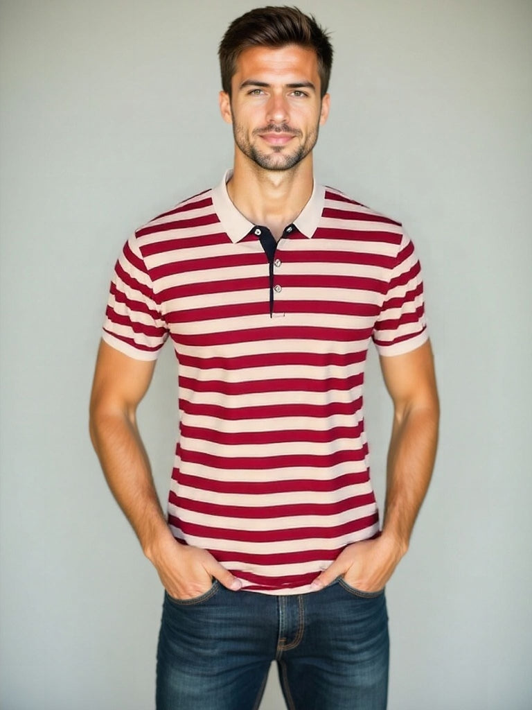 Spencer | Striped Summer Polo Shirt