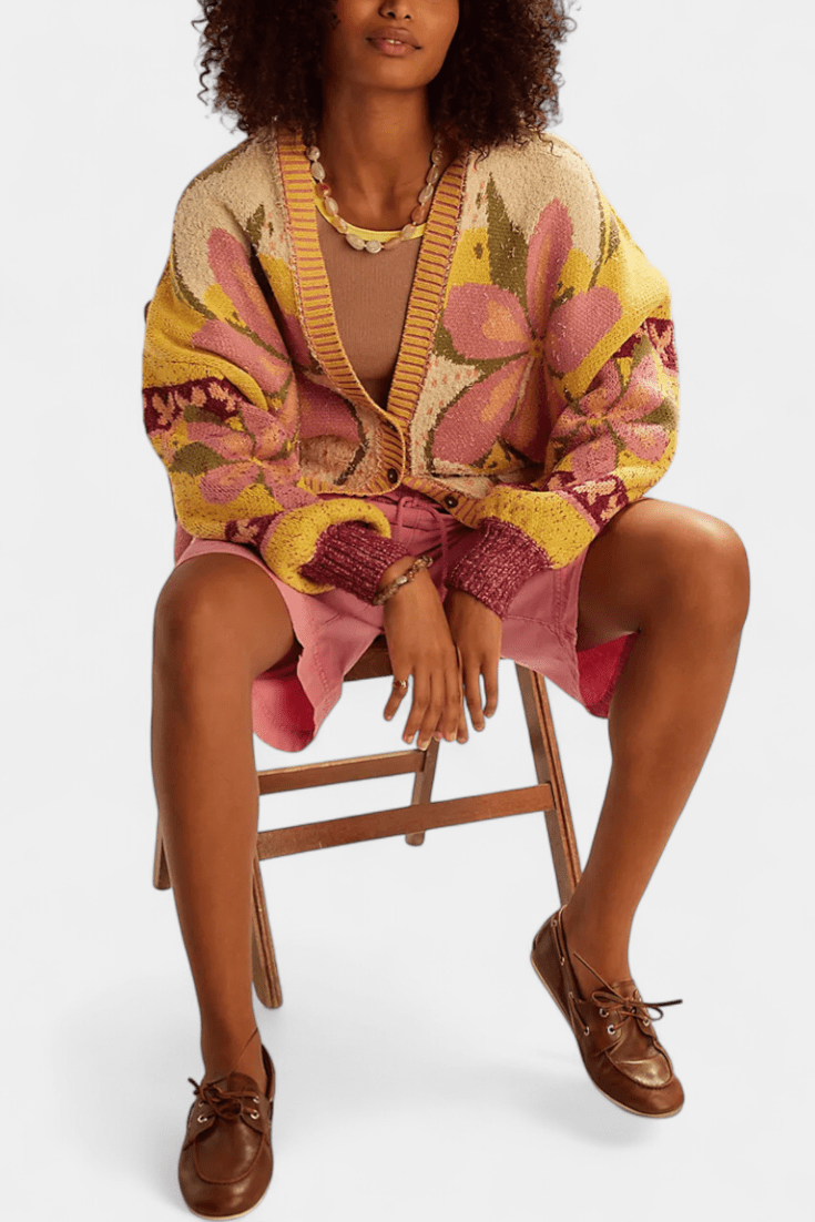 Stacey | Floral Button Cardigan