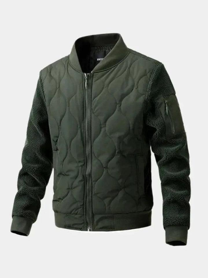 Stanley | Navy Quilted Bomber Jacket