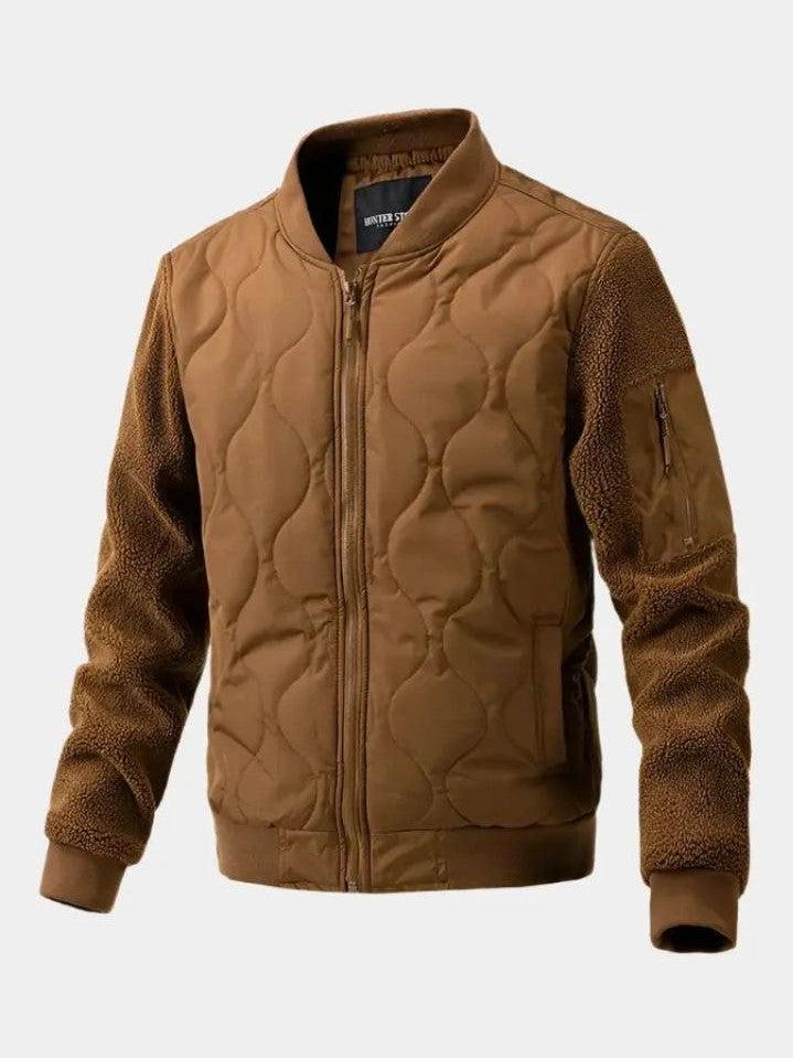 Stanley | Navy Quilted Bomber Jacket