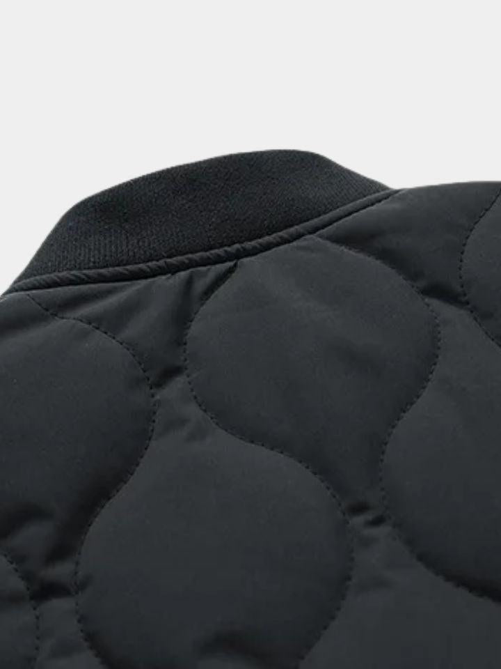 Stanley | Navy Quilted Bomber Jacket