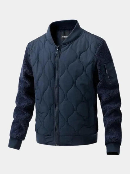 Stanley | Navy Quilted Bomber Jacket