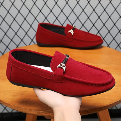 Malcolm | Red Suede Business Loafers