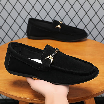Malcolm | Red Suede Business Loafers