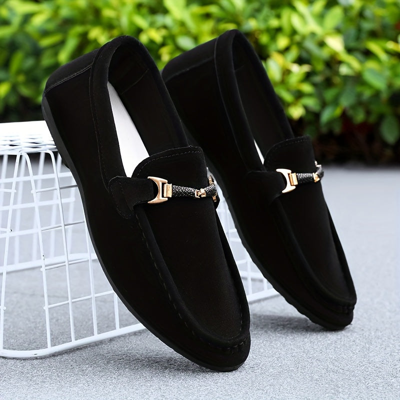 Malcolm | Red Suede Business Loafers